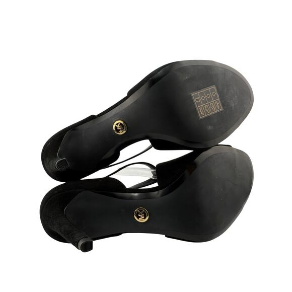Michael Kors Suede Strappy Pumps Black Size 7.5 M‎ NWB - Picture 7 of 11